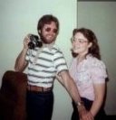 Ron and I shortly after we met -- notice the camera in his hand