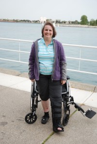 Photo taken September 11, 2010, about three weeks after I was discharged from Medilodge. Much improved but still a long way to go.