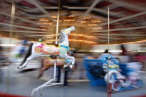 Carousel at Crossroads Village.  Photo by Grace Grogan