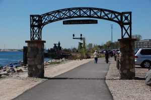 The new River Walk in Port Huron located on Desmond Landing. Photo by Grace Grogan