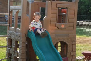 Down the Slide.  Photo by Grace Grogan