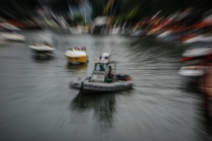 Coast Guard Boat zoom by Grace Grogan