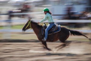 Horse rider competition tracking and zoom combination.  Photo by Grace Grogan
