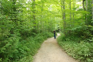 Walking to a waterfall. Photo by Grace Grogan