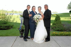 Photo with our Son, Patrick and Daughter, Caroline, at her wedding.