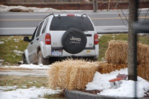 Jeep in Ditch.  Photo by Grace Grogan, copyright 2010.