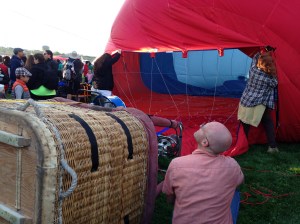 Inflating a Balloon. Copyright 2015, photo by Grace Grogan