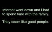 Internet went down