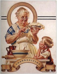 Thanksging - Grandma and Pie