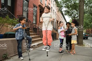 childhood - pogo stick