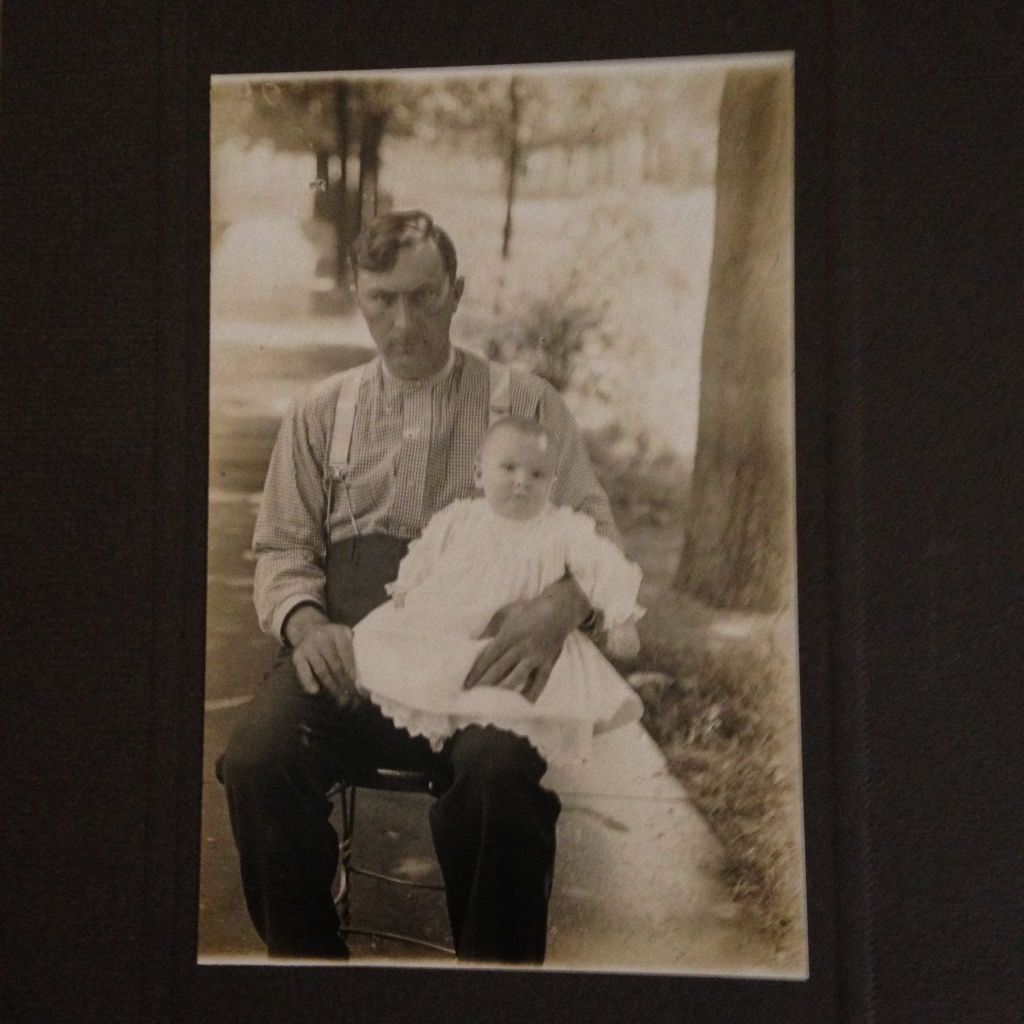 Grandma, Louise Elzabeth Lautner, 6 months old with her father