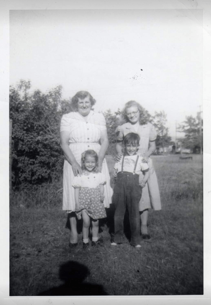 Grandma with my Mother and cousins